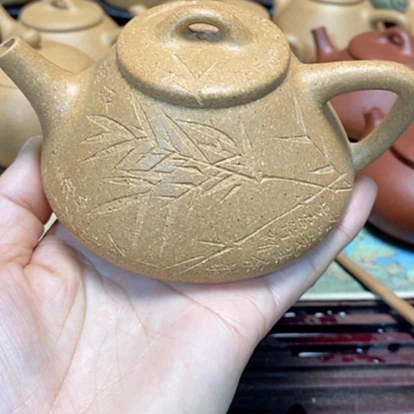 【闪购商品】紫砂茶壶黄金段半手工200毫升