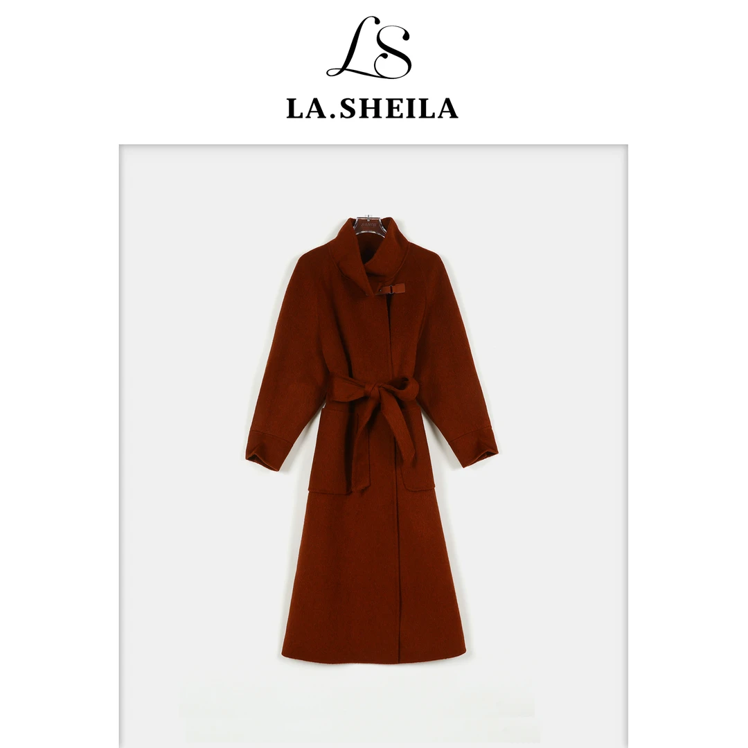 LA.Sheila “维也纳”100%绵羊毛 立领大衣254-DY/0913-5983