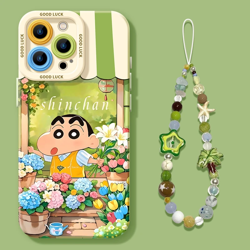 春日蜡笔小新适用苹果16promax手机壳iphone16可爱15pro新款14pro