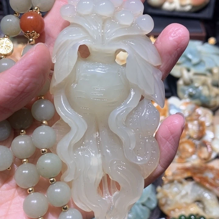 岫玉毛衣链未镶嵌