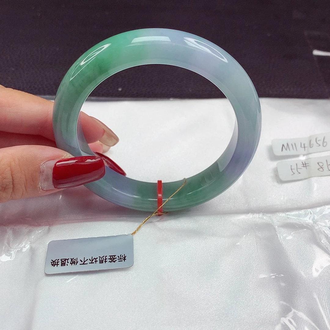未镶嵌手镯翡翠55圈656