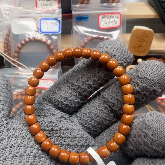 橄榄核手串老挝单圈正三花6.7福利