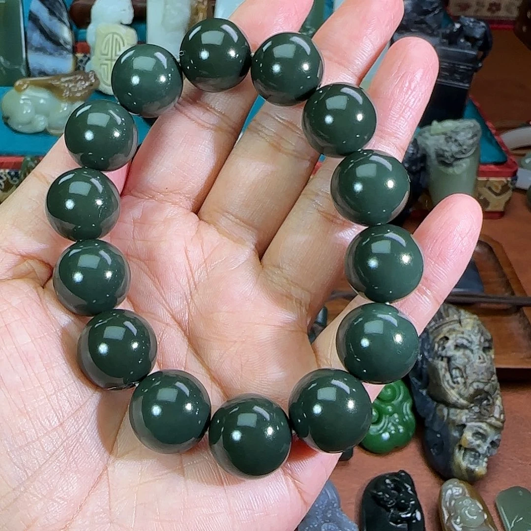 和田玉（青玉）颈饰未镶嵌