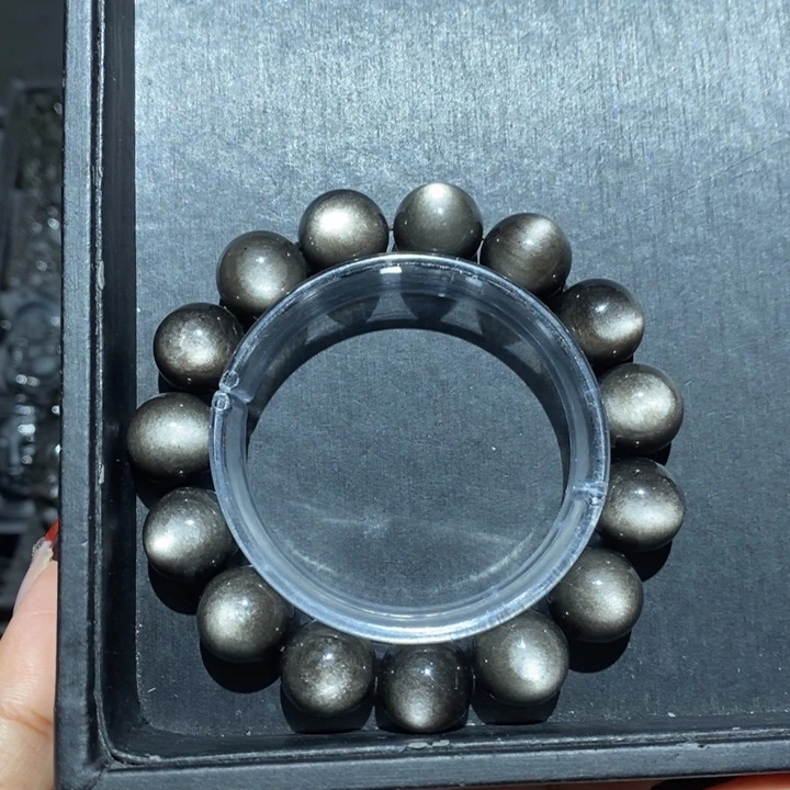 黑曜岩手链未镶嵌s***p