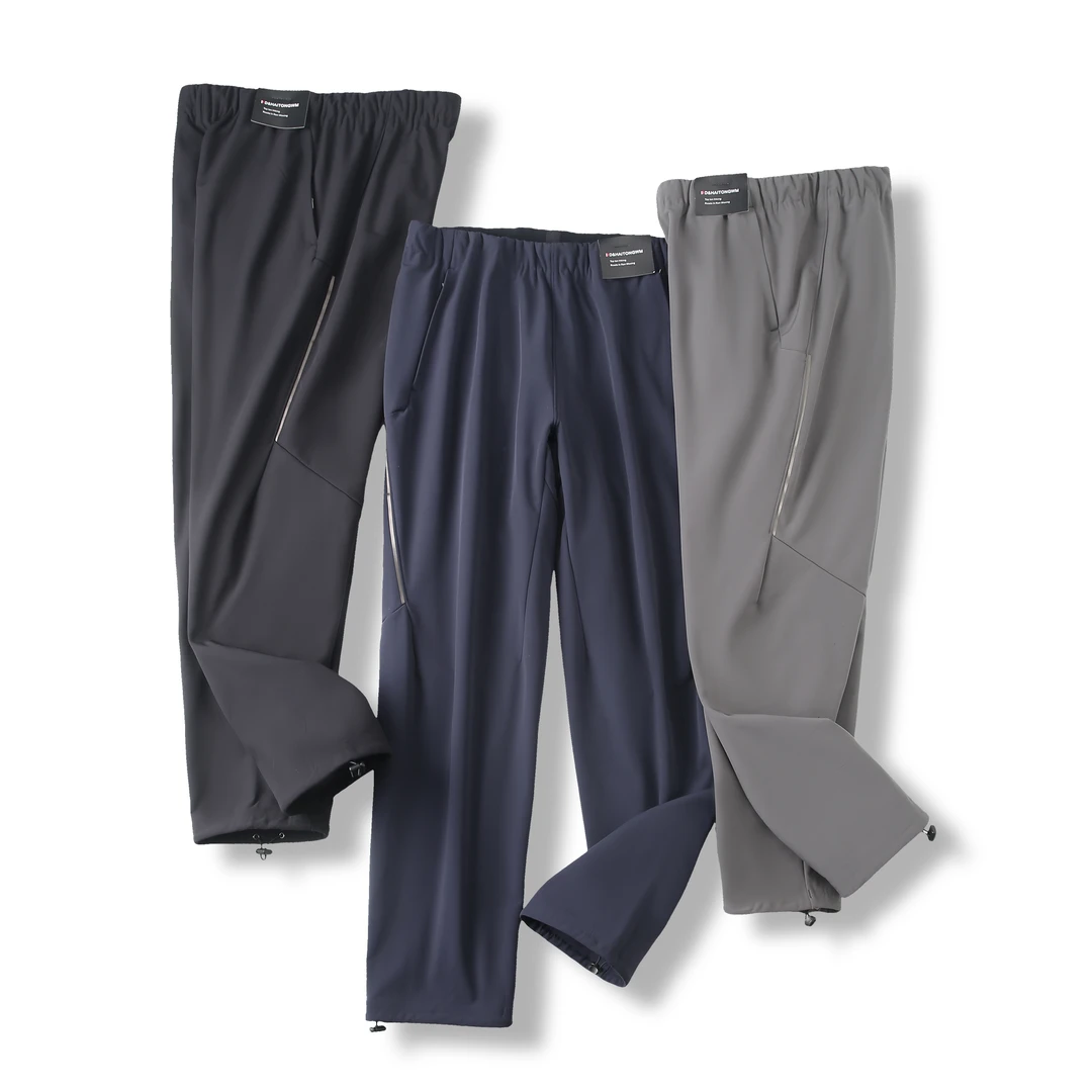 【休闲裤CK-2149】春季薄款大码抗寒保暖软壳加绒裤立体加绒长裤