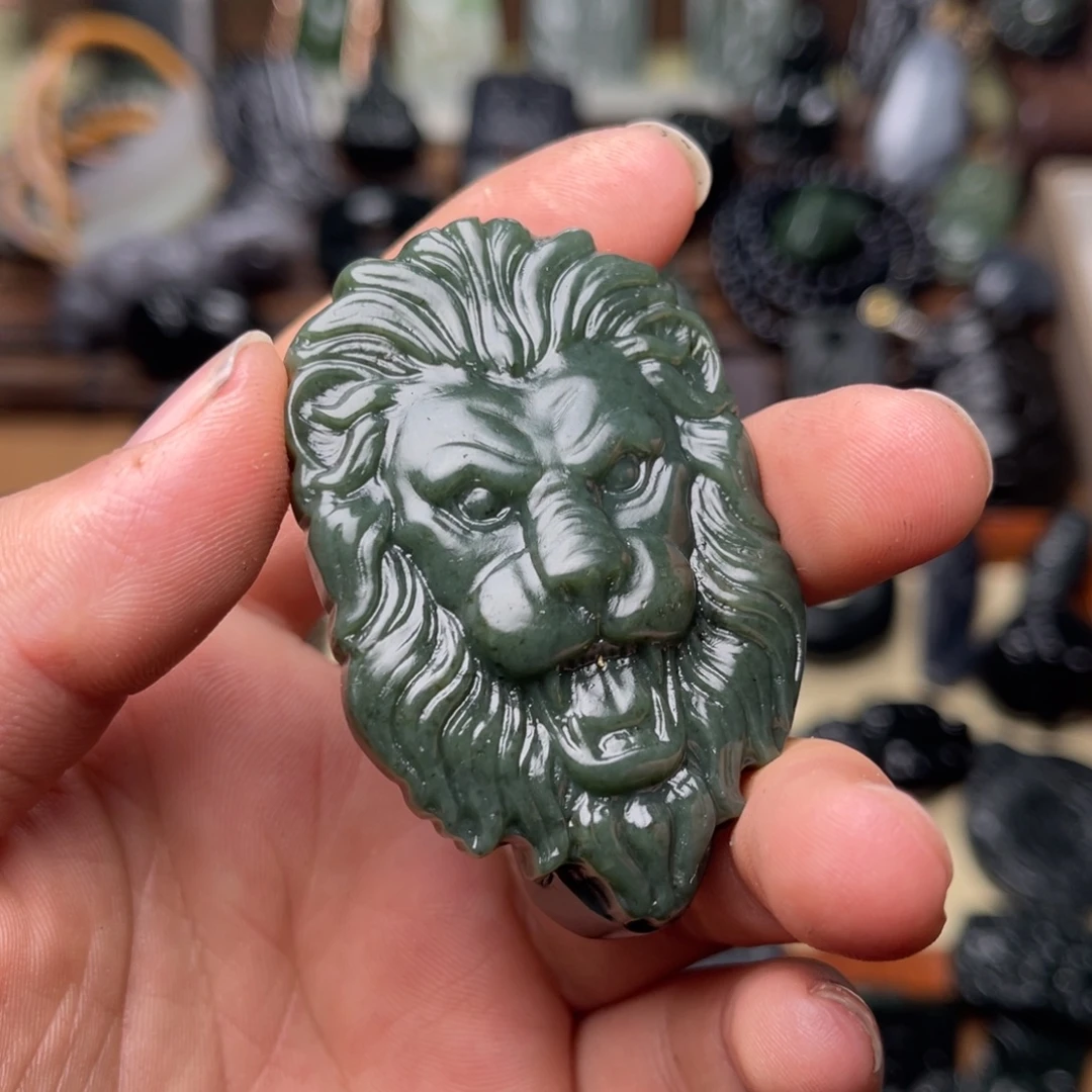 和田玉未镶嵌挂件皮带扣