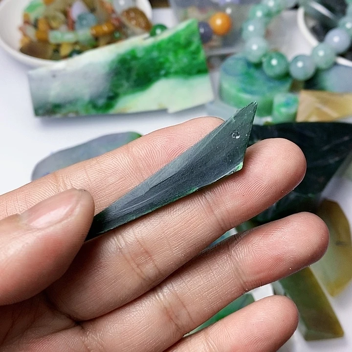 翡翠散珠天然翡翠A货