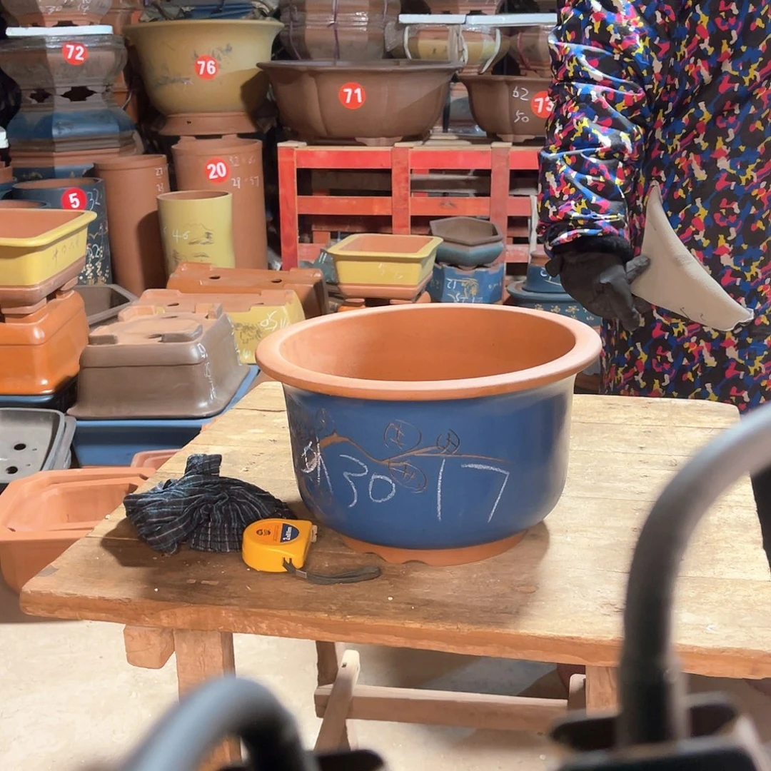 紫砂花盆金钟盆一个