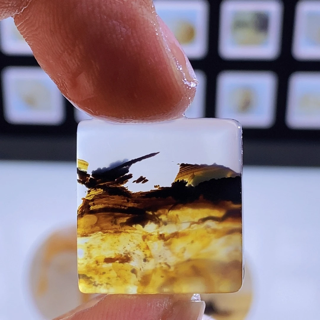 玛瑙/玉髓未镶嵌吊坠(不含链)微瑕616