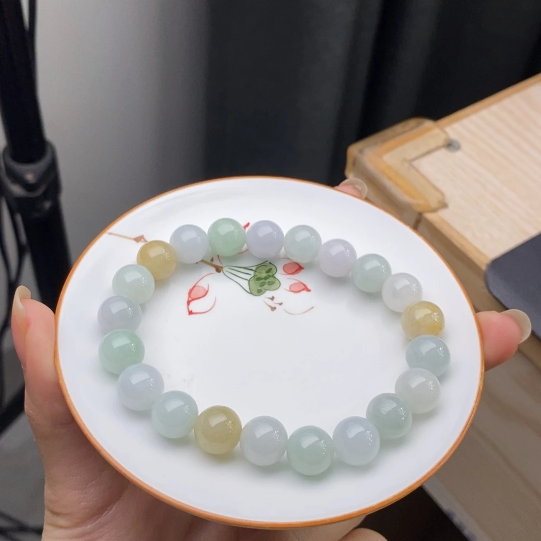未镶嵌手链翡翠翡翠y2161 卡9.8 带证书