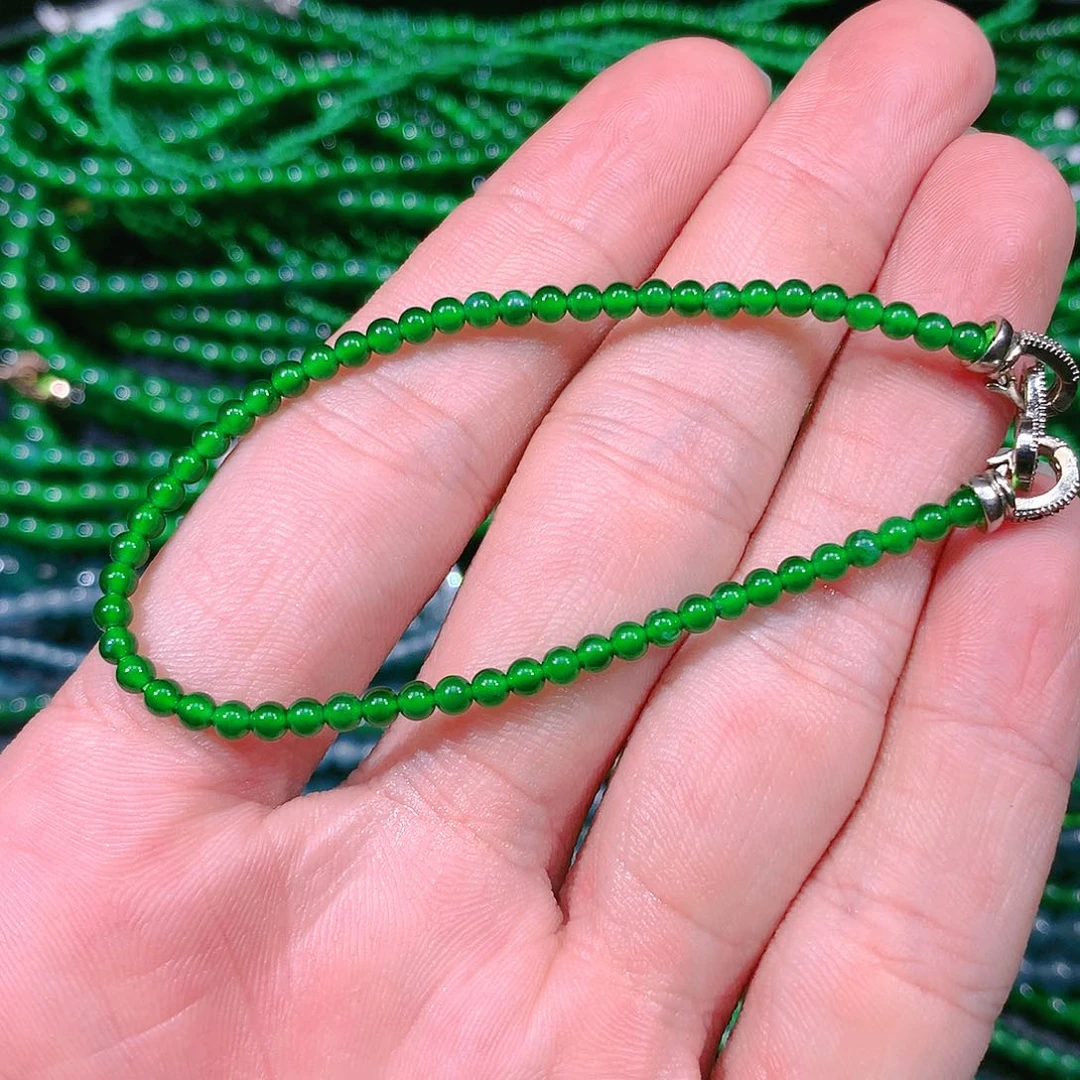 翡翠手链未镶嵌天然
