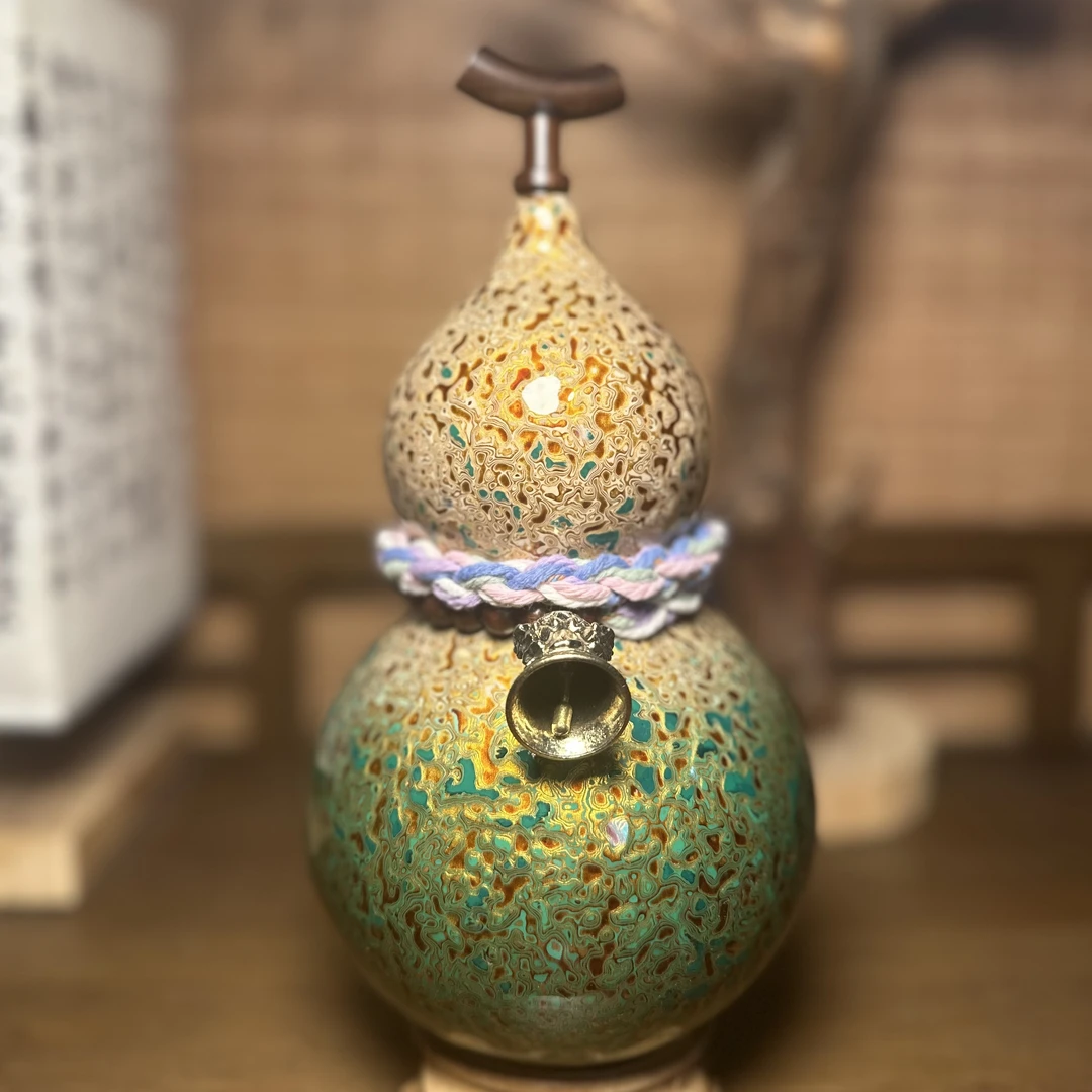 【琉璃01】正宗大漆酒葫芦仿古珍藏温婉福禄摆件手工