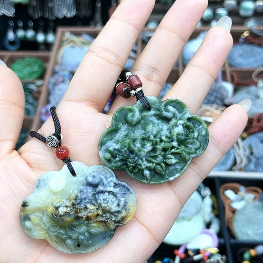 【闪购商品】蛇纹石玉未镶嵌颈饰多样发一