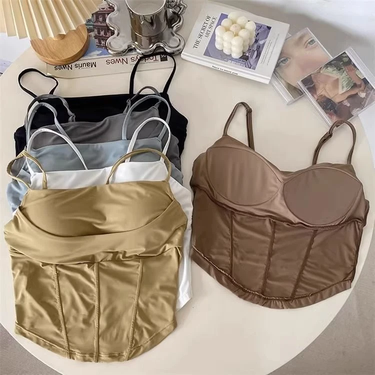 可甜女友断码尾货特价吊带背心带杯垫辣妹美背固定杯贴身打底内衣