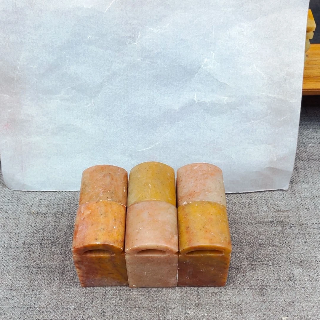 青田石印石闪购商品瑕疵料6方3*3