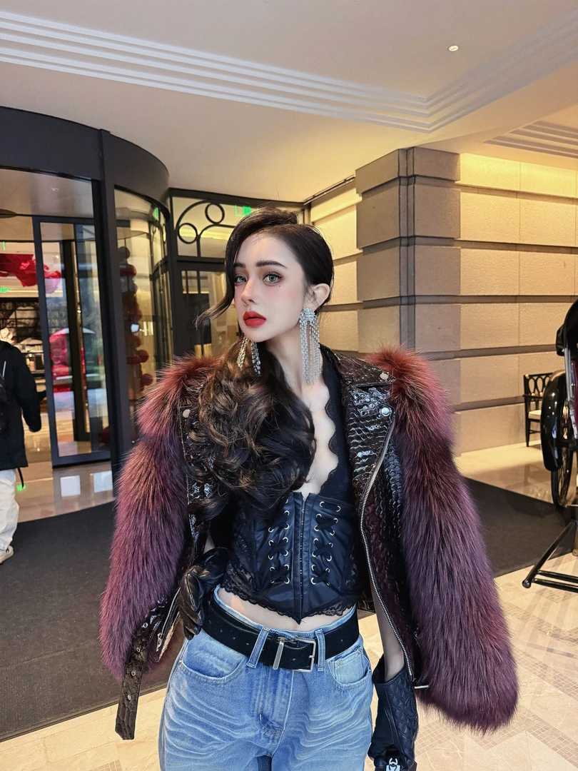 2024秋冬MIYUFUTURE‘御姐的诱惑’短款皮毛外套（衣长52）