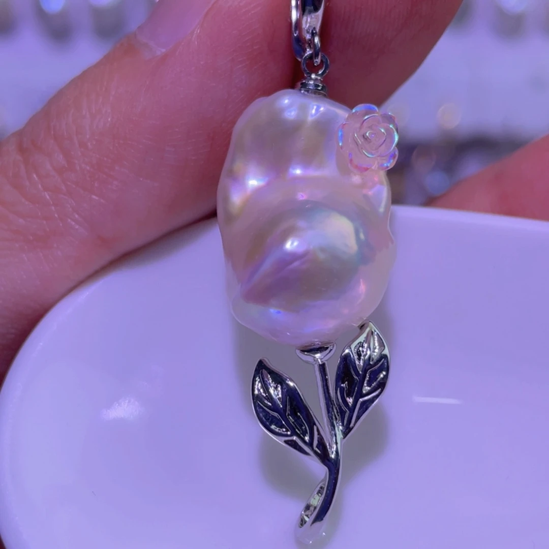 淡水珍珠未镶嵌天然淡水珍珠吊坠