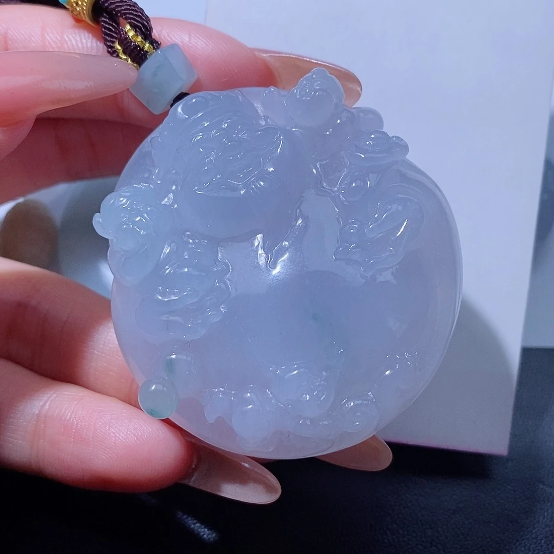 翡翠未镶嵌挂件君**下翡翠