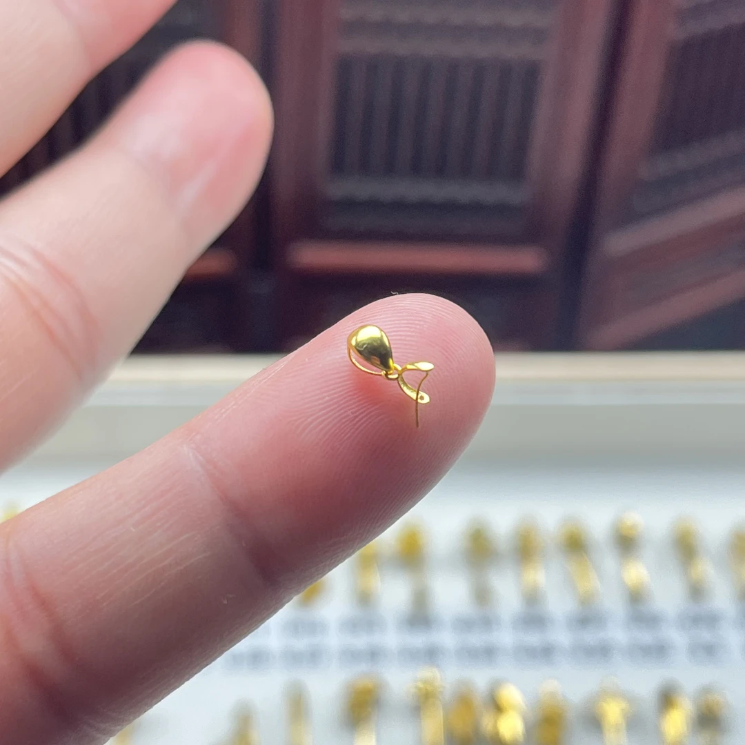 18K金扣Au750黄金扣头通体18K金材质K103