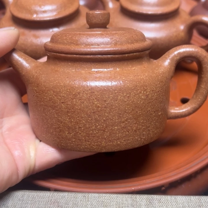 紫砂茶壶宜兴原矿金降坡
