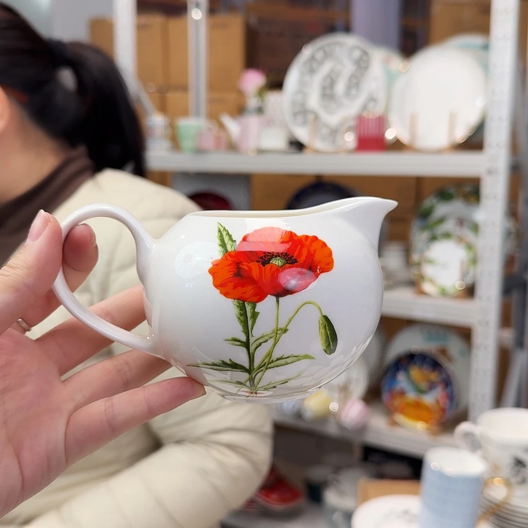 骨瓷奶罐320ml一个外贸骨瓷