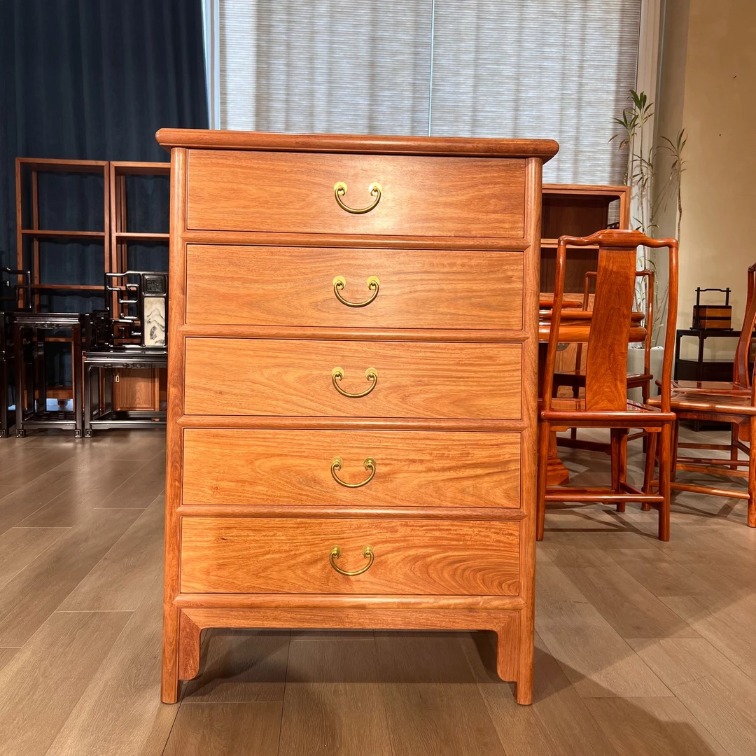 缅花五斗柜储物柜