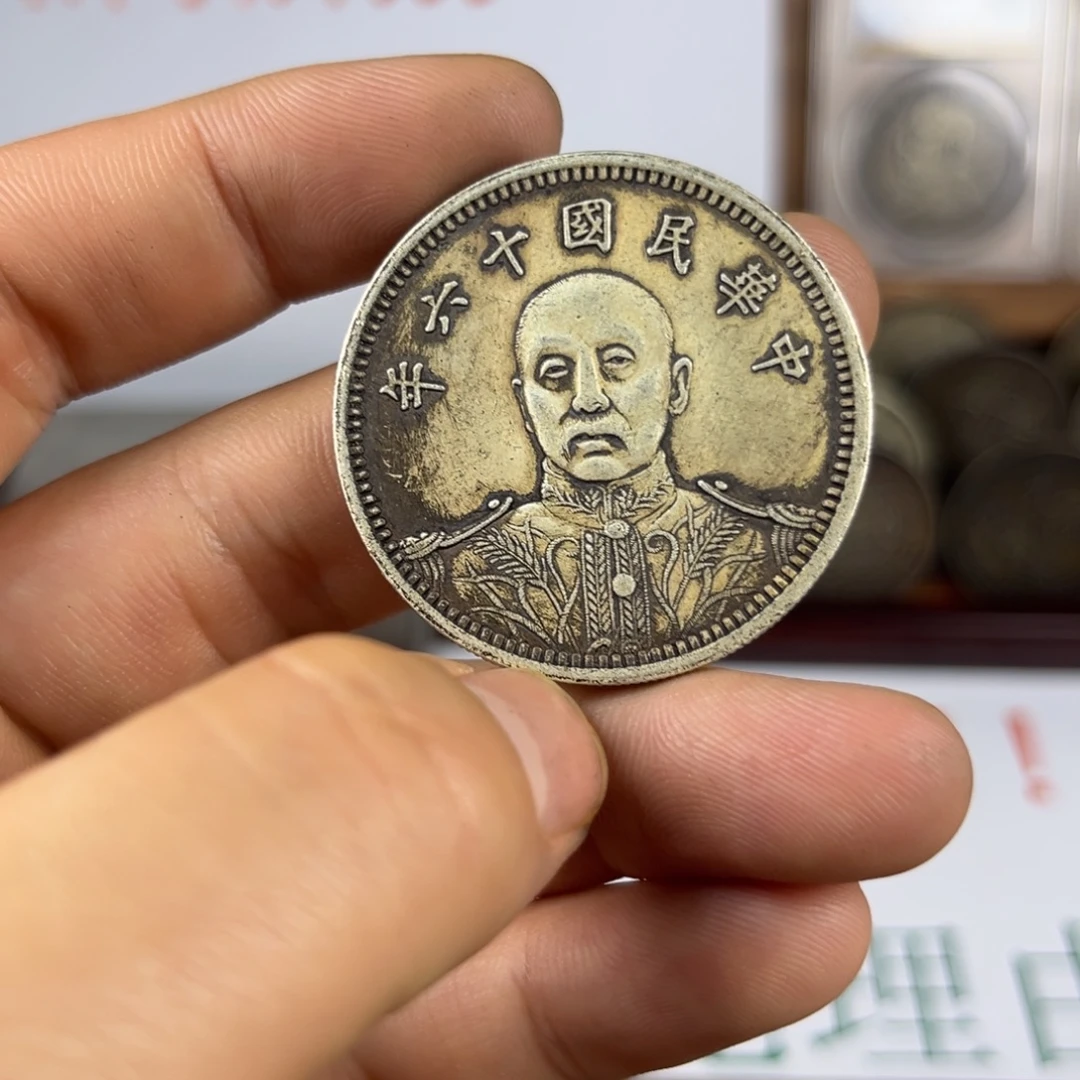 复古 精美龙洋可吹响可翻面工艺品摆件