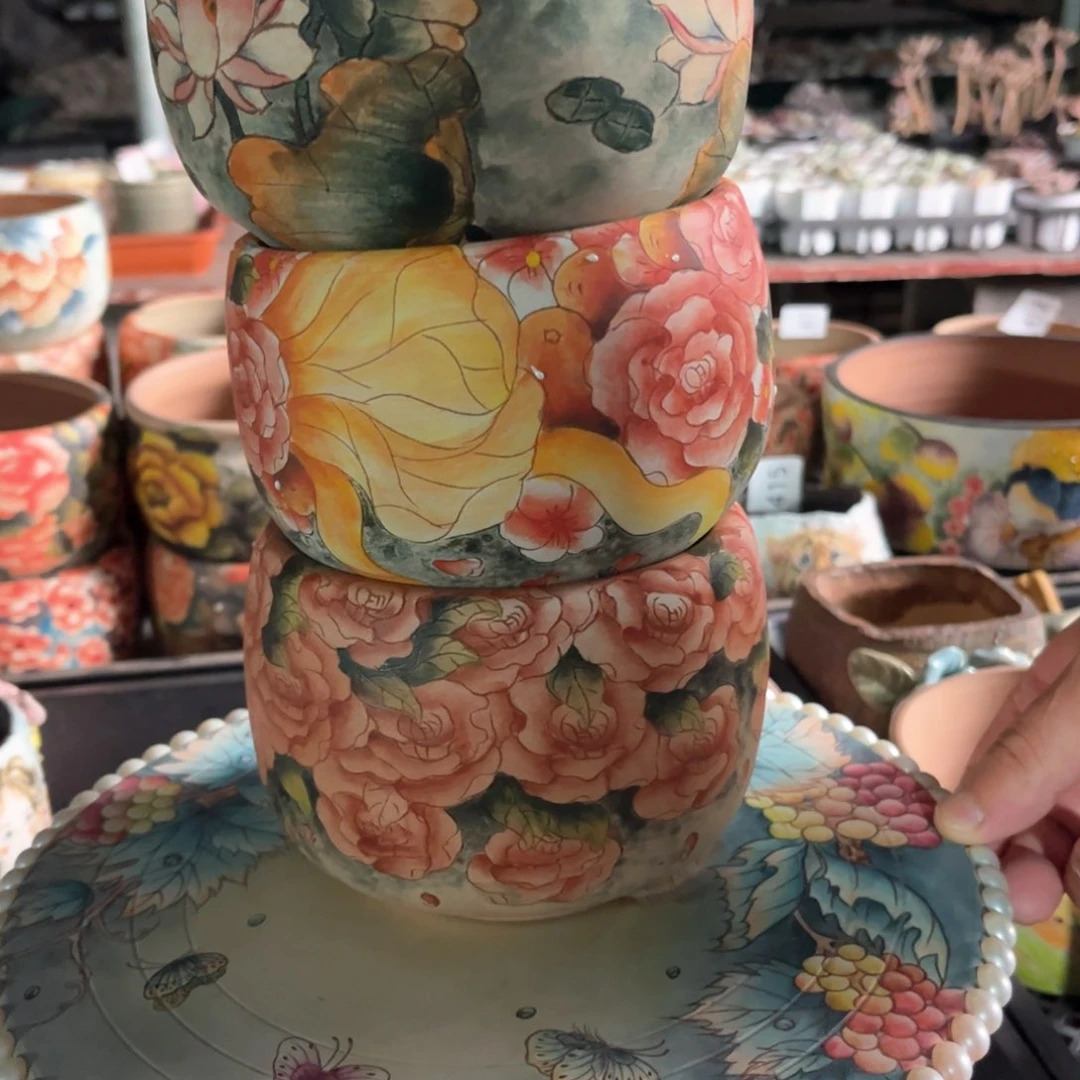红陶豆****做425花盆3个