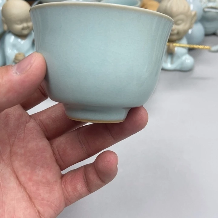 瓷天青色赵琳老师铃铛杯
