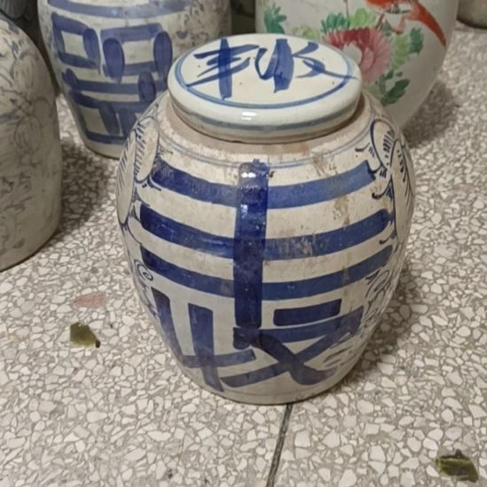 瓷片丰收生产陶瓷摆件青花陶瓷摆件青花陶瓷
