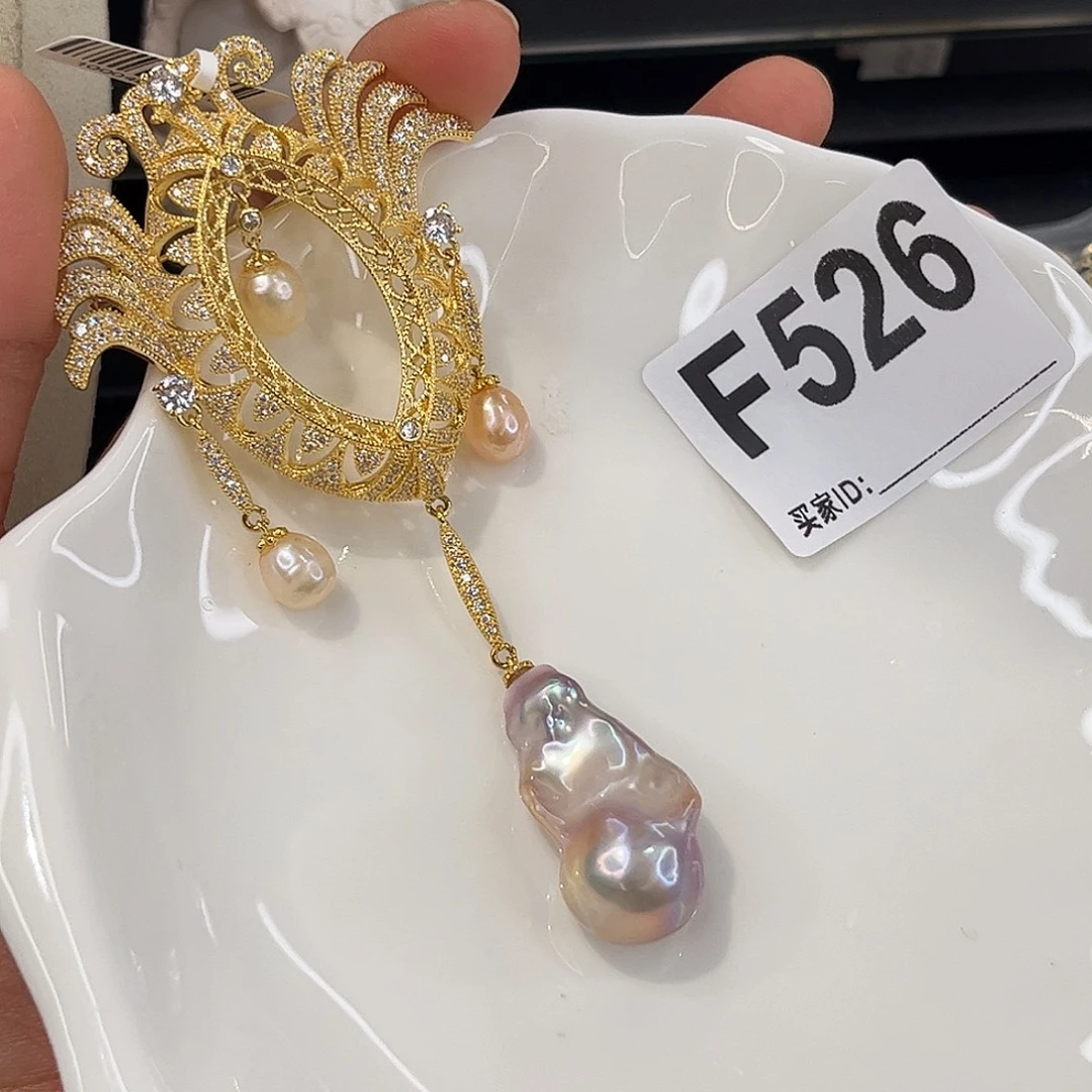 合金淡水珍珠耳饰