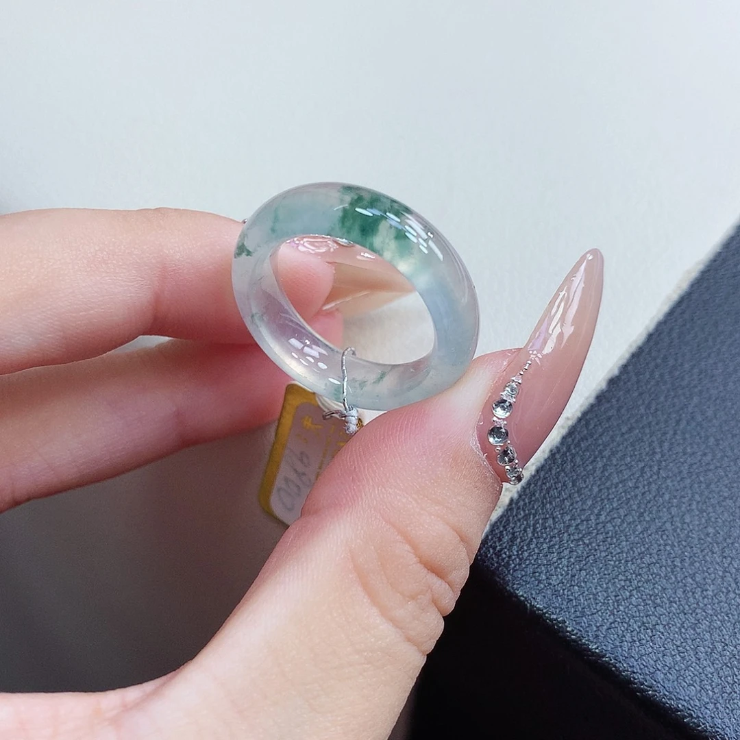 翡翠戒指未镶嵌梅*每14号