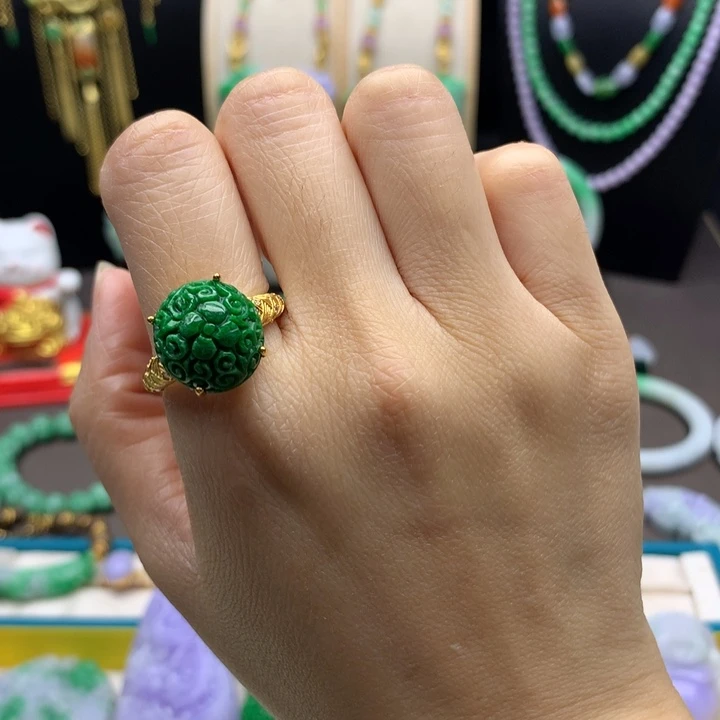 翡翠未镶嵌戒指翡翠戒指