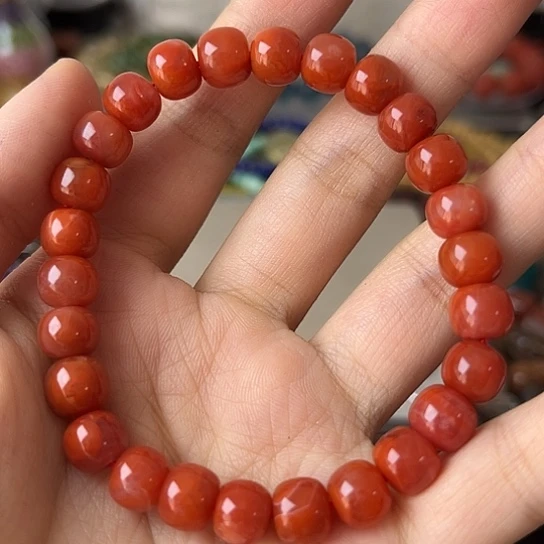 南红玛瑙手链未镶嵌矿坑