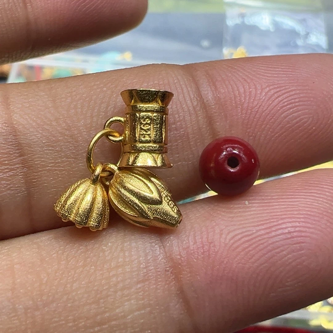 南红玛瑙银S925镀金镶嵌颈饰