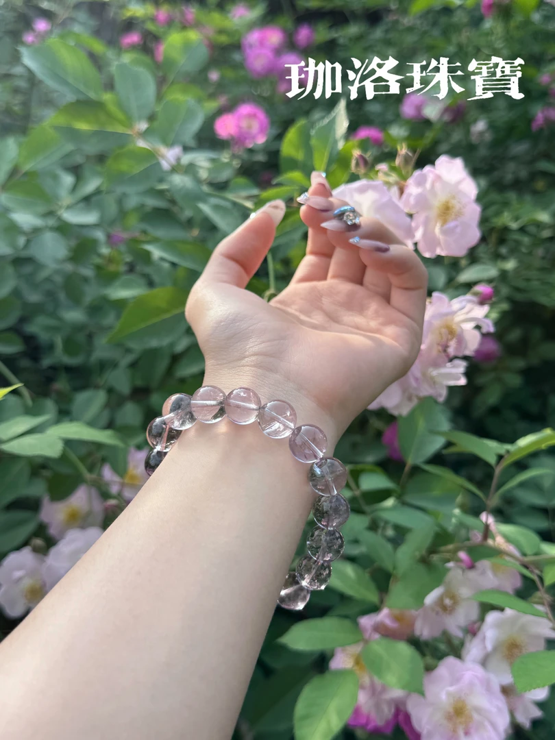 珈洛珠宝【怀金垂紫】天然紫水晶手串~