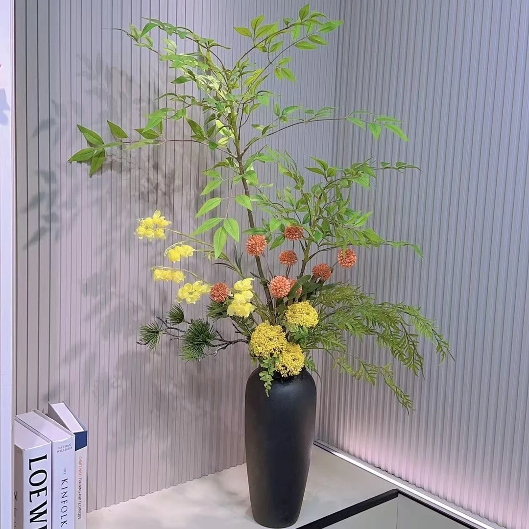 仿真花束南枝岁暖花束家居装饰摄影摆件落地花
