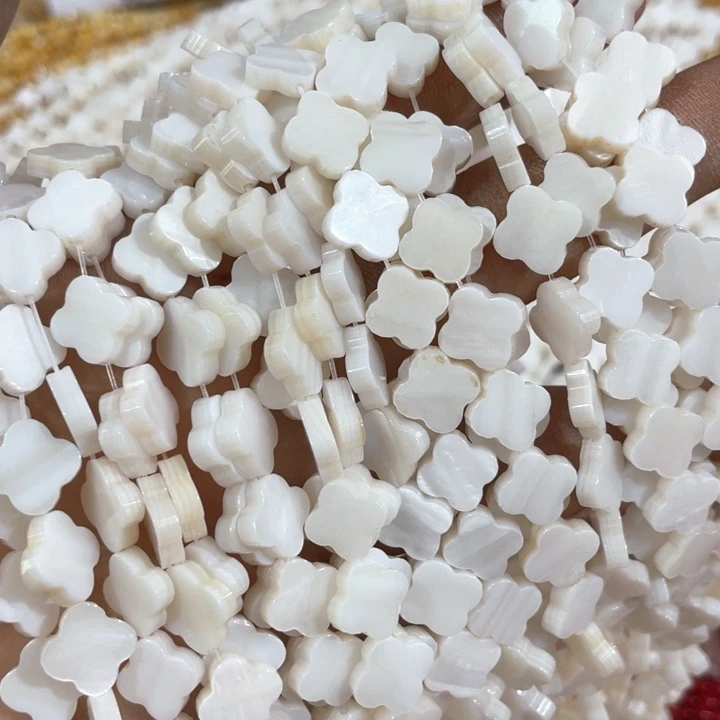 贝壳非金属一条10mm贝壳四叶草