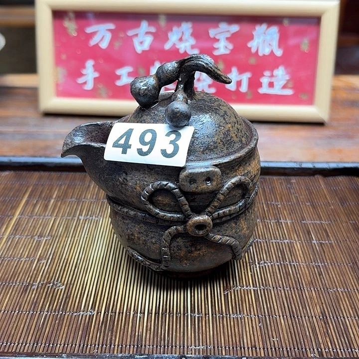 纯手工制作粗陶茶具