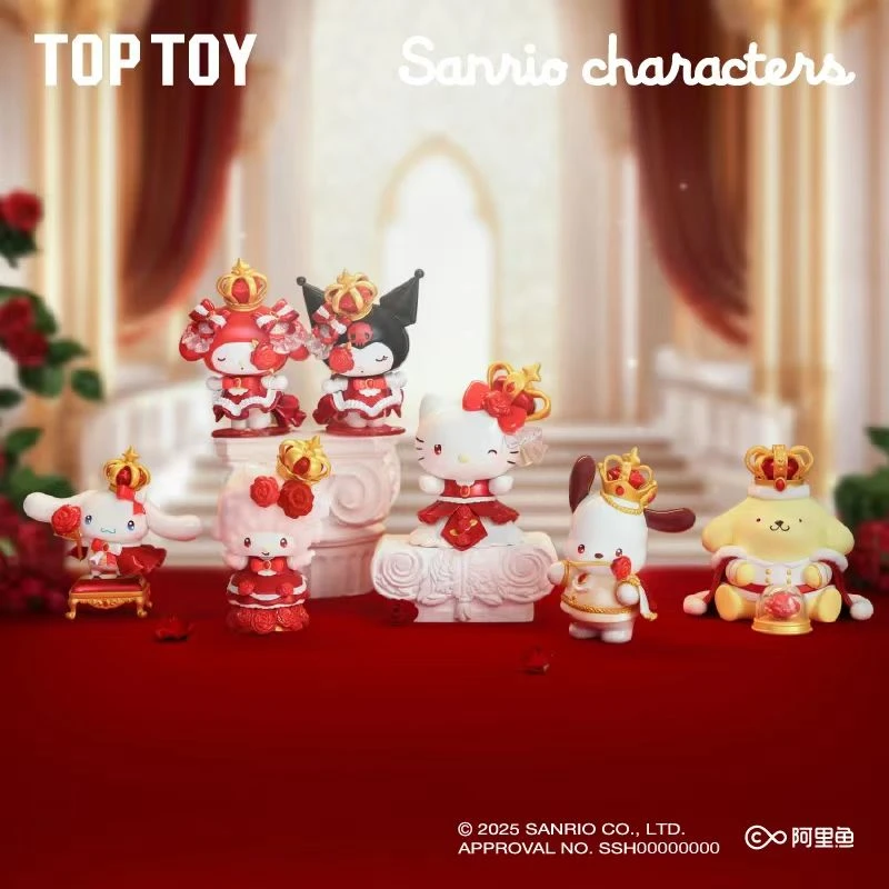 TOPTOY正版三丽鸥玫瑰之夜系列盲盒桌面车载装饰摆件送女生礼物
