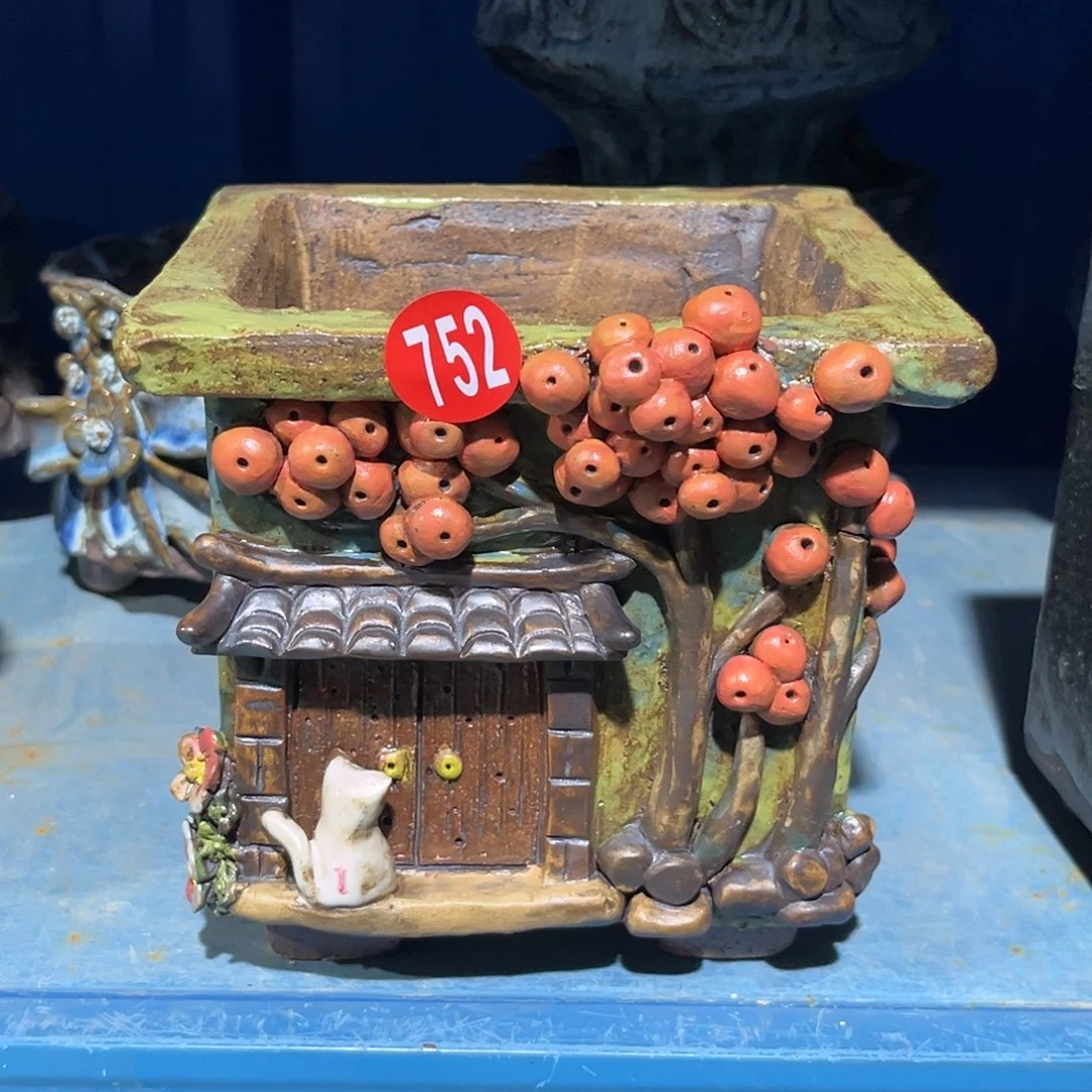 4 号陶然花器多肉植物手工花盆