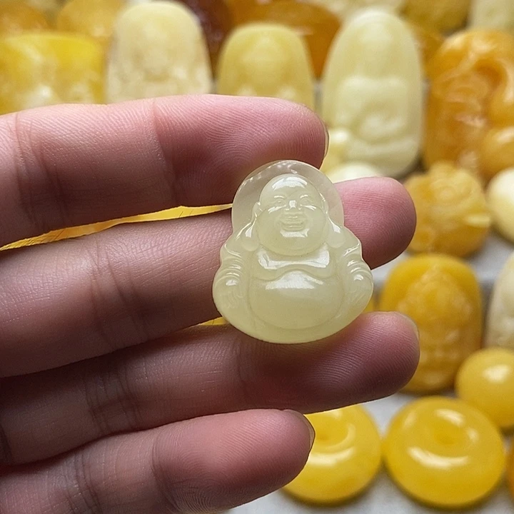 琥珀颈饰未镶嵌琥珀蜜蜡吊坠