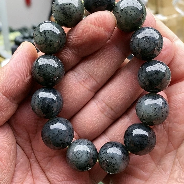 【闪购商品】未镶嵌手链和田玉18青花