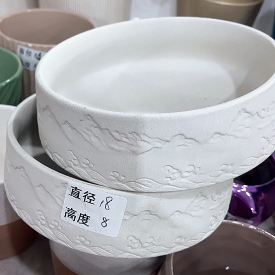 多肉绿植陶瓷花盆9.9包邮，有孔