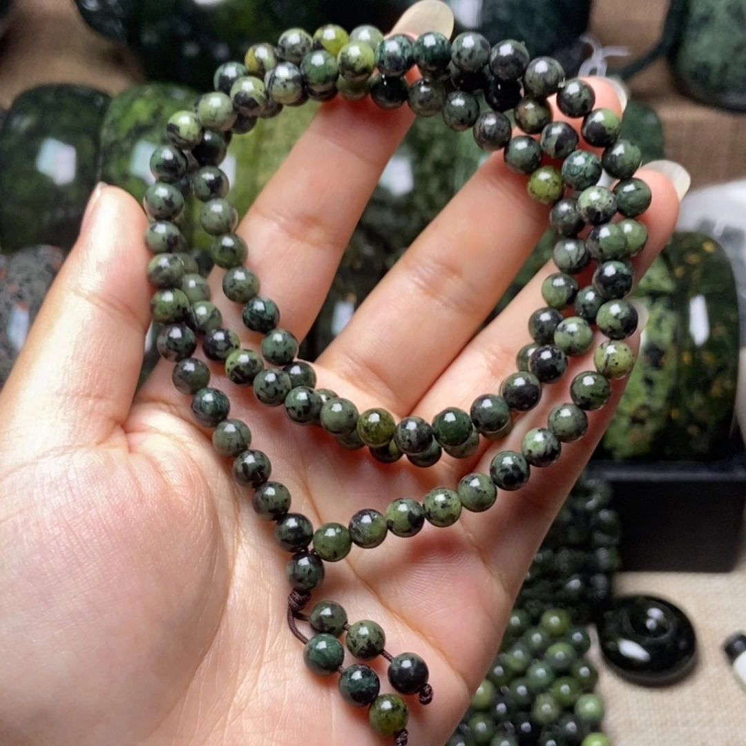 未镶嵌蛇纹石玉项链卡6