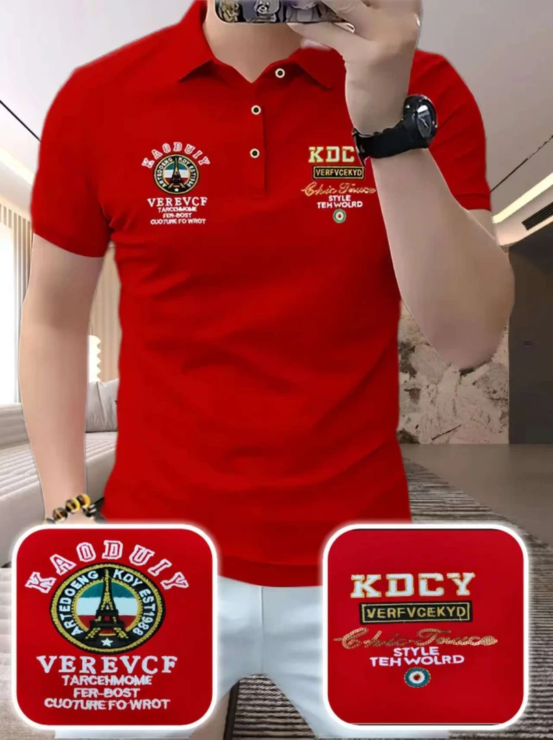 夏季欧货半袖新款男士POLO衫短袖休闲修身男装时尚潮牌t恤高质量