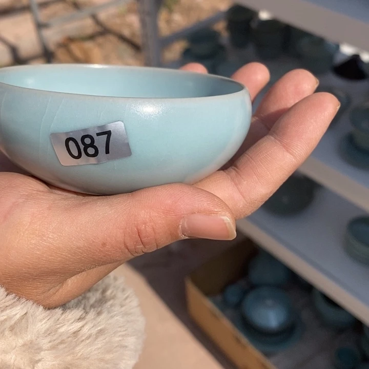 摆件飓*1抱朴汝瓷仿古微瑕