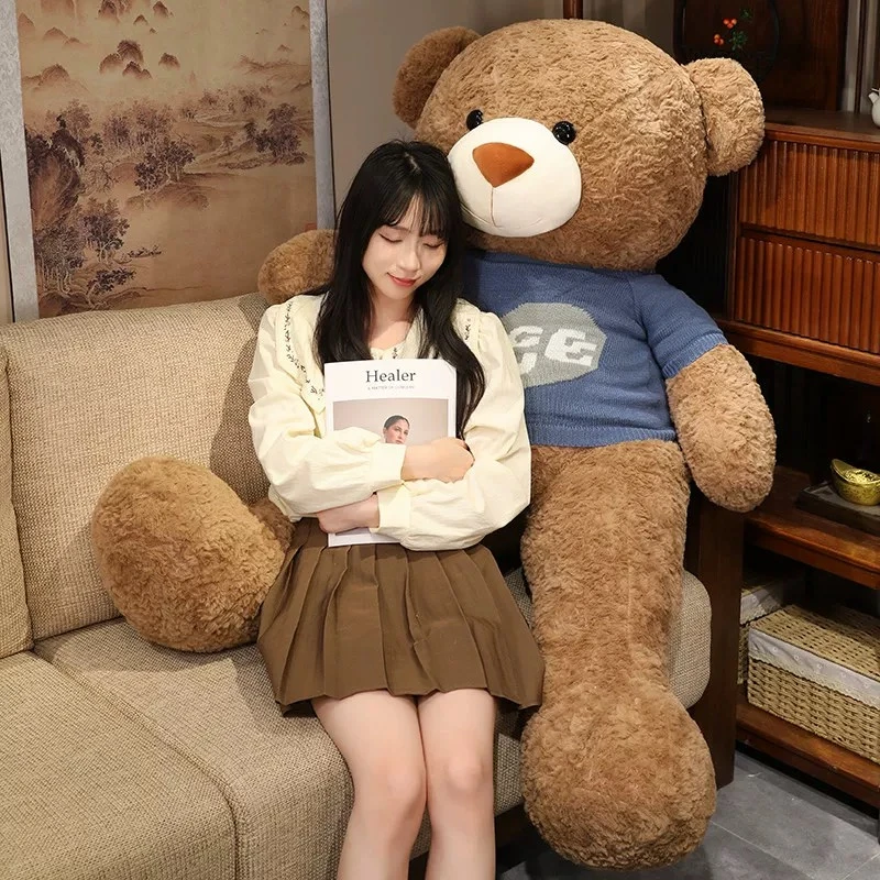 大号可爱毛衣大熊公仔毛绒玩具女生生日礼物睡觉抱枕