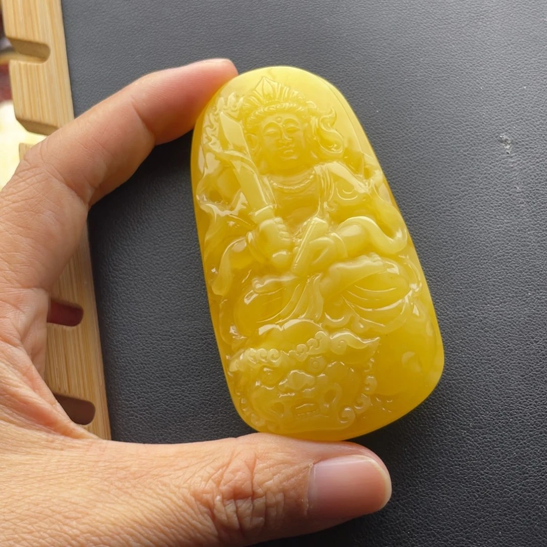 琥珀未镶嵌颈饰天然琥珀蜜蜡