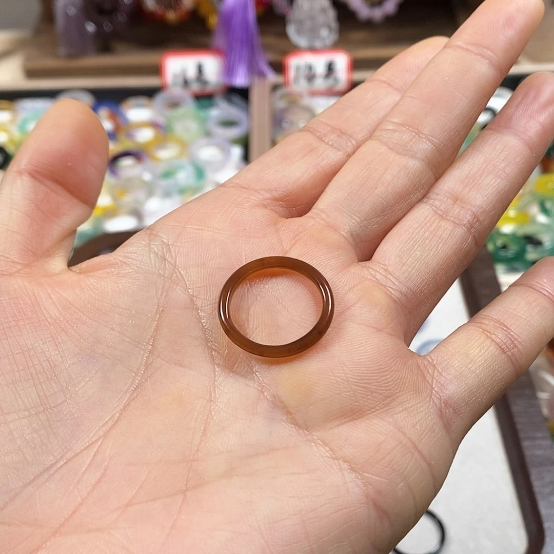 玛瑙/玉髓戒指未镶嵌E****?